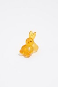 Matte resin rabbit ring