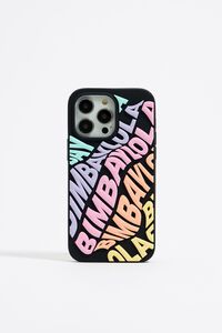 Funda iPhone 14 Pro Max silicona logo multicolor