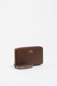 Medium mocha leather horizontal wallet