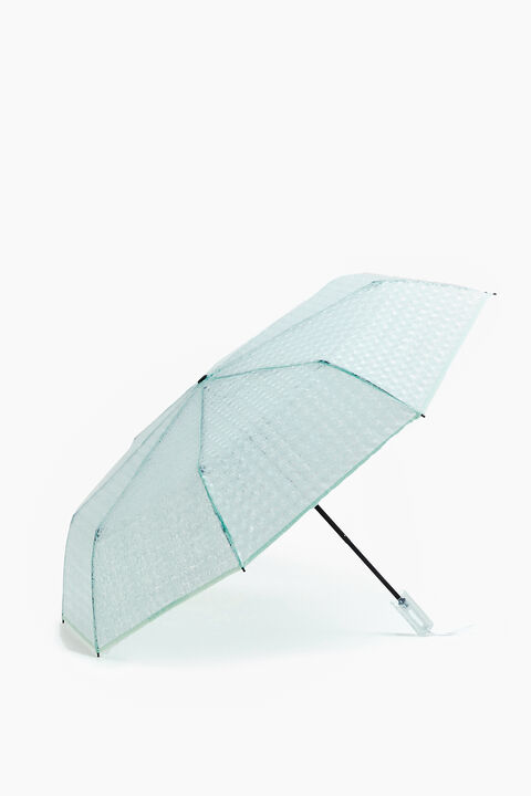 Afhaalmaaltijd Giftig Toevoeging Paraplu opgedrukt logo wit