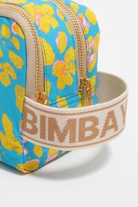 Blue Leopard nylon make-up case