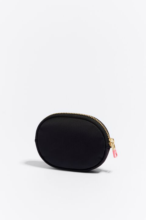 Black Oval Makeup Cosmetic Bag