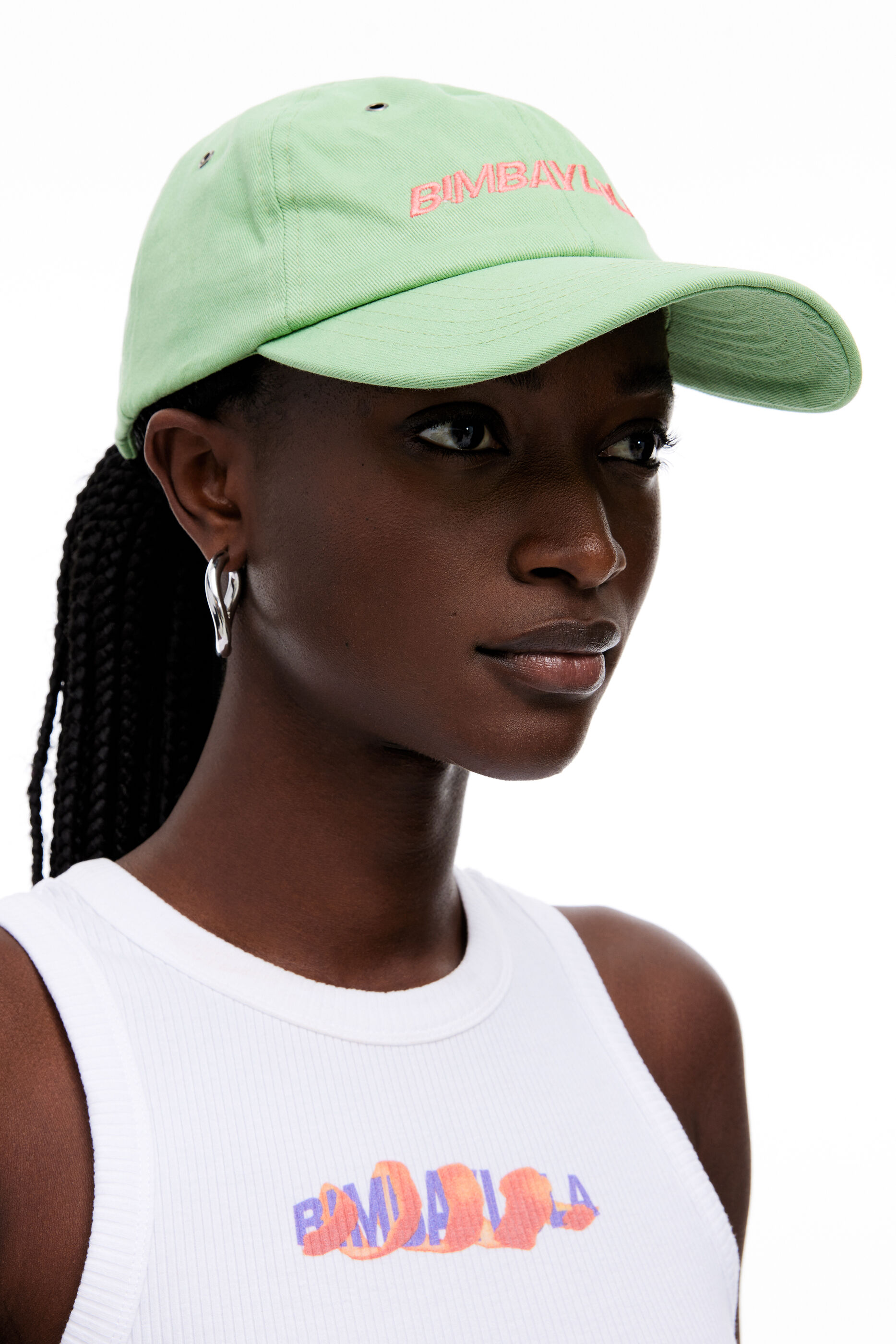 Green cotton cap
