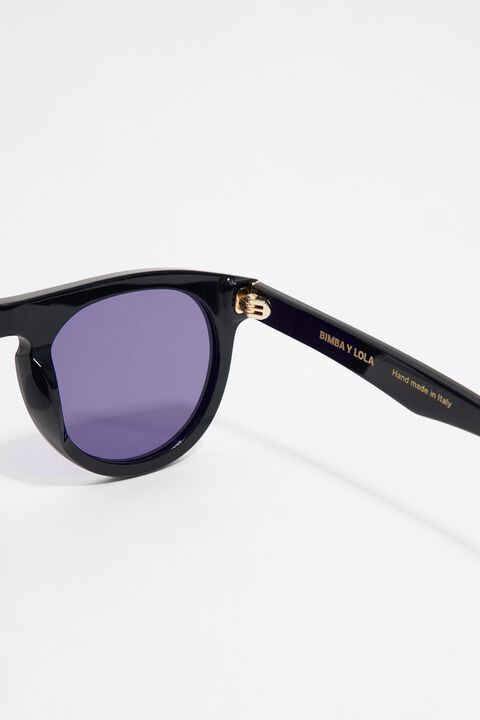 Bimba y Lola  Round Metal Sunglasses - Black Lenses Women main image 2