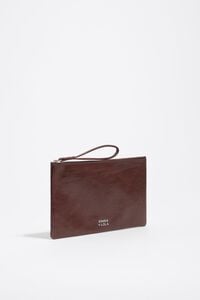 Sac en cuir moka moyenne