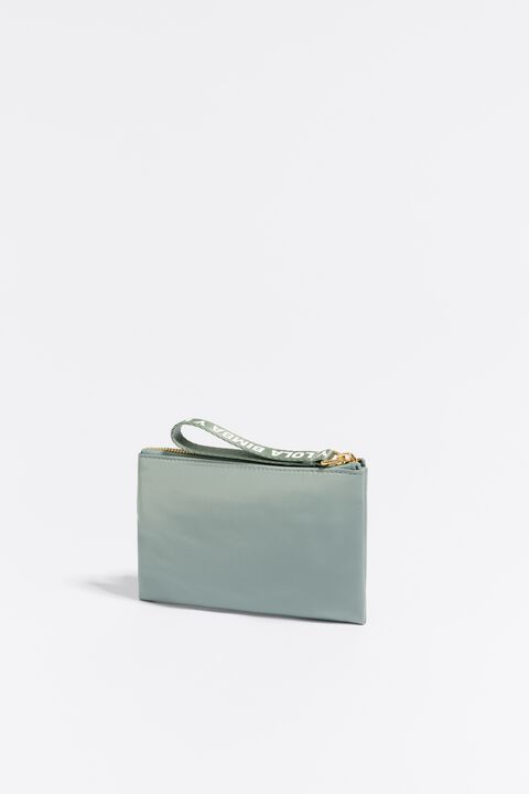 Cartera doble nylon verde