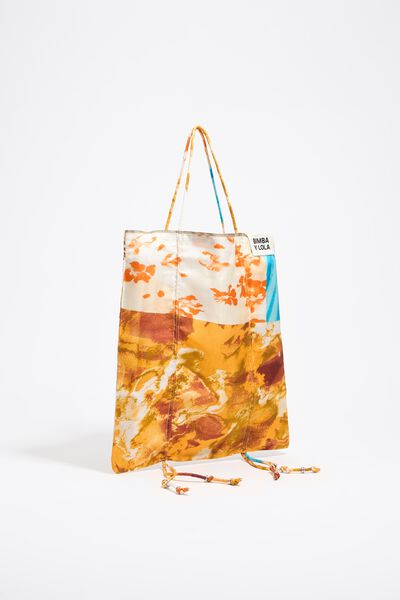 Bimba y Lola Bolso de mano seda patchwork naranja en Bimba y Lola - comparador de precios de moda Estilyo