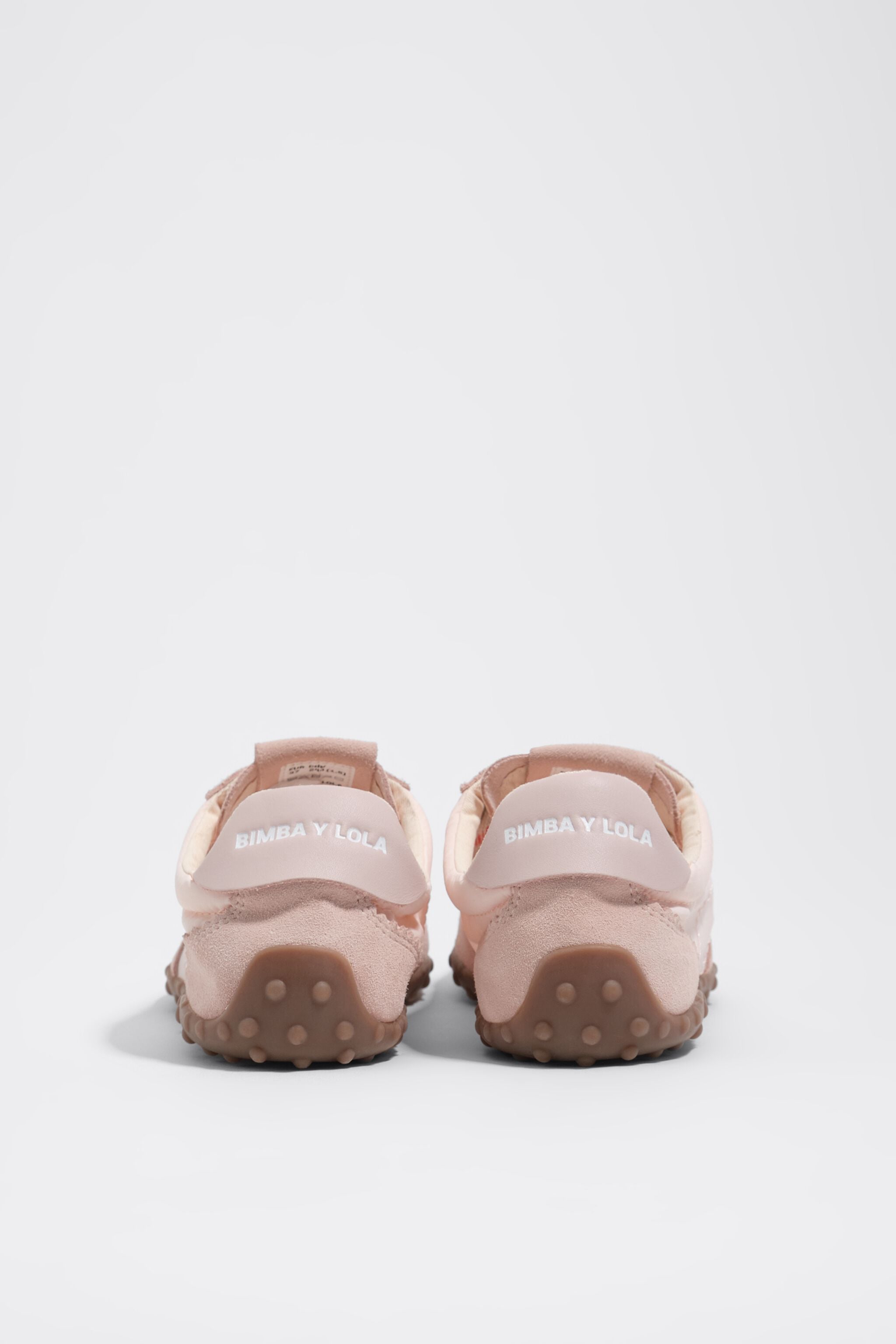 Pink suede and nylon 13 29 sneaker