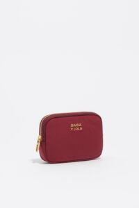 Monedero nylon burdeos
