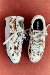 Fur and leather 13 57 cupsole sneaker