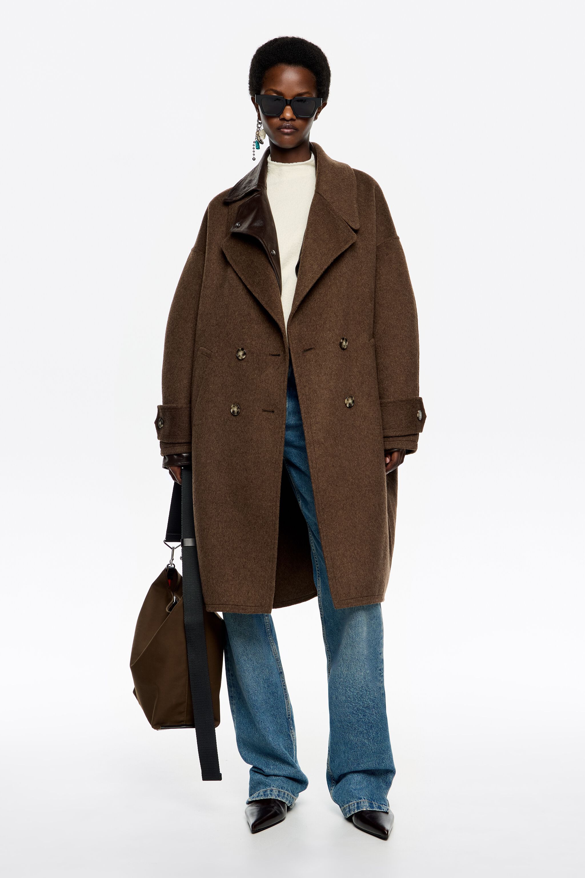 『BALEN COAT 34 BROWN』 Melonie Wool Trench Coat - Brown | Fashion Nova