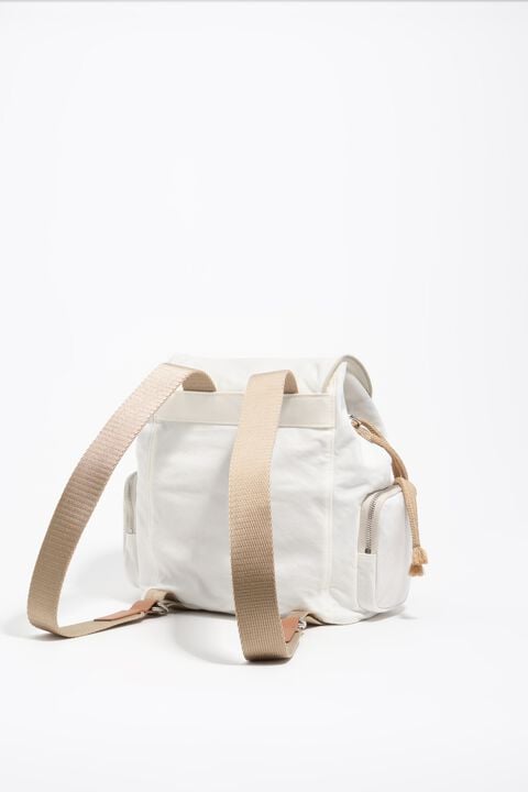 bimba y lola mini backpack BIMBA Y LOLA White nylon Pocket backpack