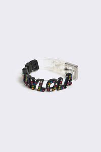 Pulsera transparente letras