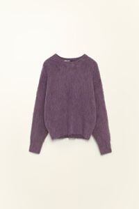 Purple alpaca oversize sweater