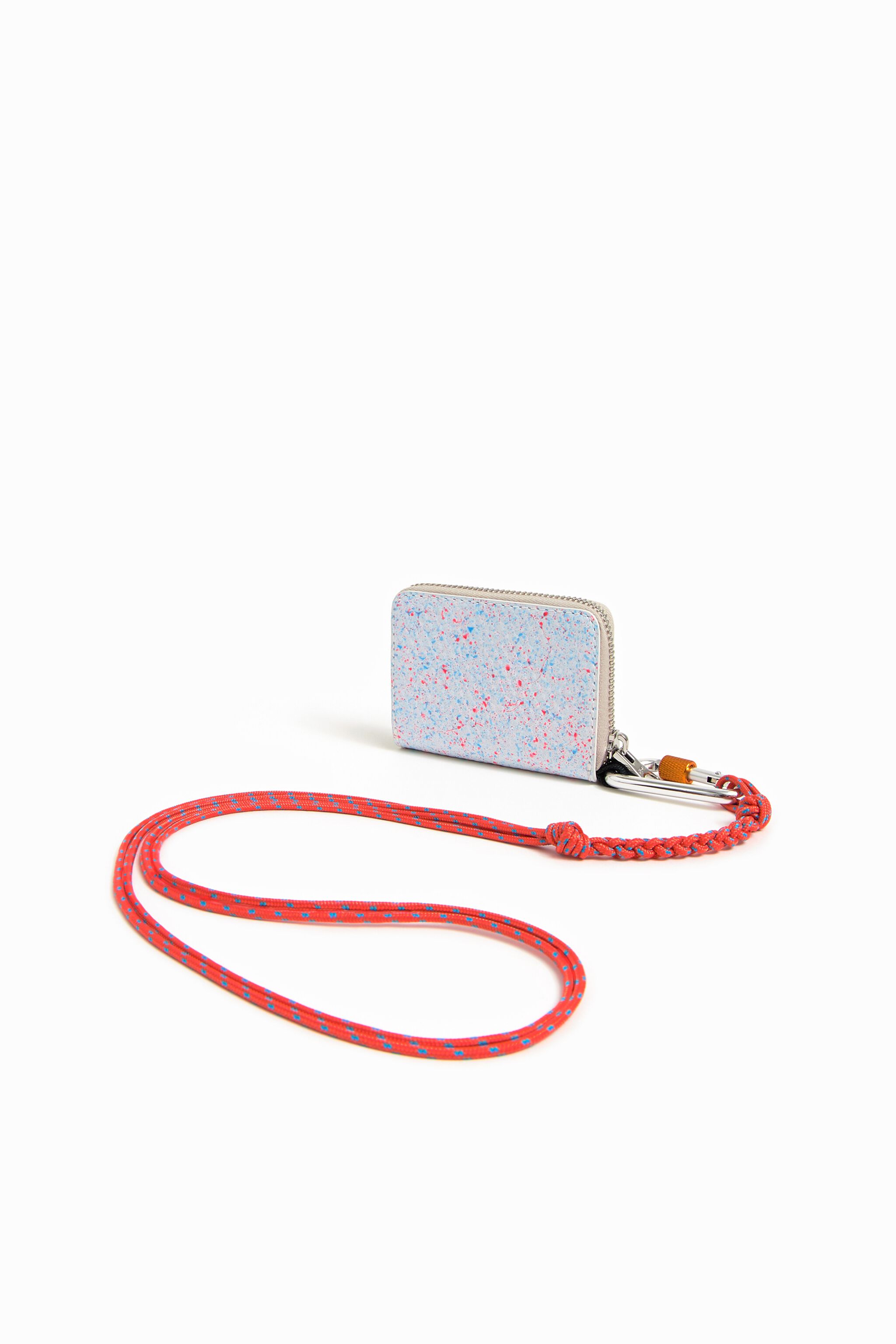 multicolor leather purse