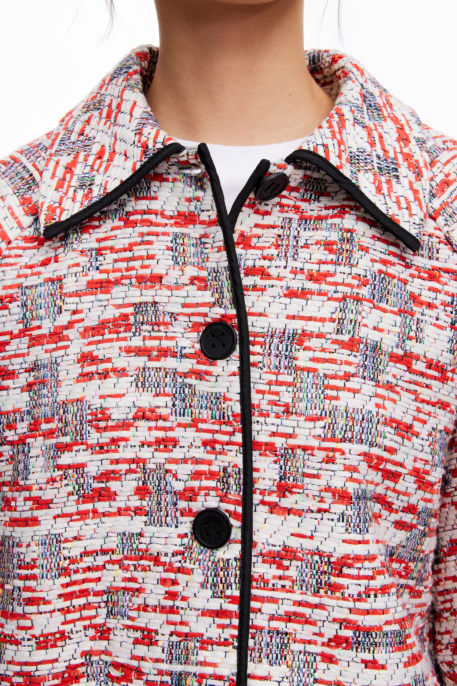 Chaqueta punto roja