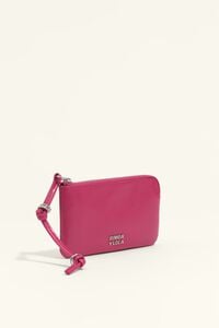 Monedero peque&ntilde;o piel fucsia