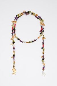 Collar pez y piedras multicolor