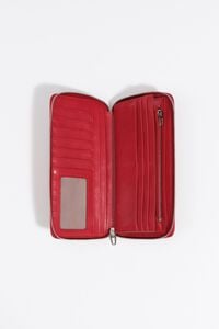 Billetera grande piel roja
