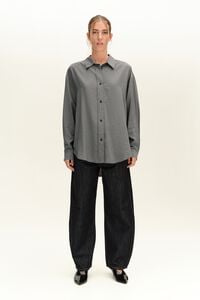 Camisa recta antracita