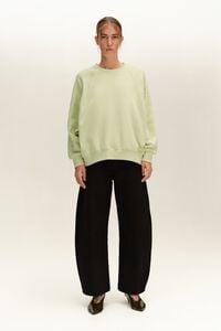 Oversize lime lace sweatshirt