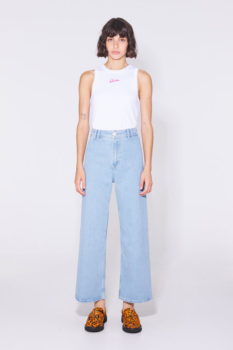 beans conspiracy toast CULOTTE - Light blue high rise jeans