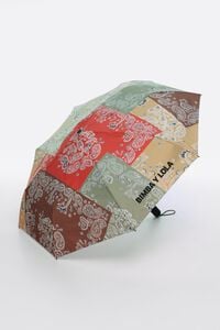 Paisley patchwork print umbrella