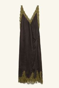 Vestido lencero nudo negro lavado