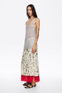 Falda bajo contraste Lynx marfil