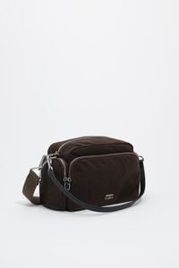 Large dark brown coated Pocket bag