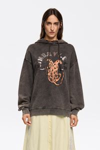 Black hoodie with foil logo