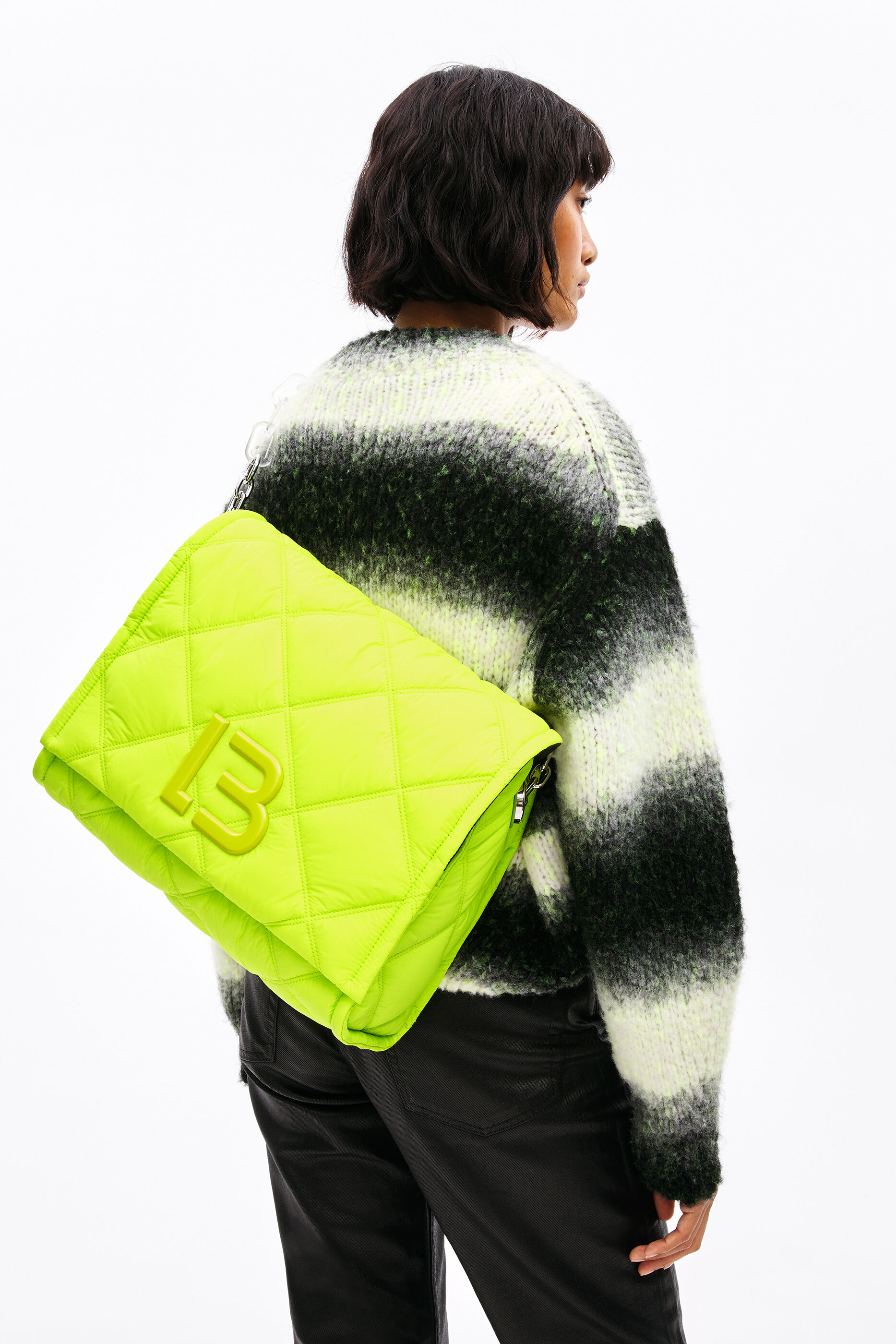 neon green bag