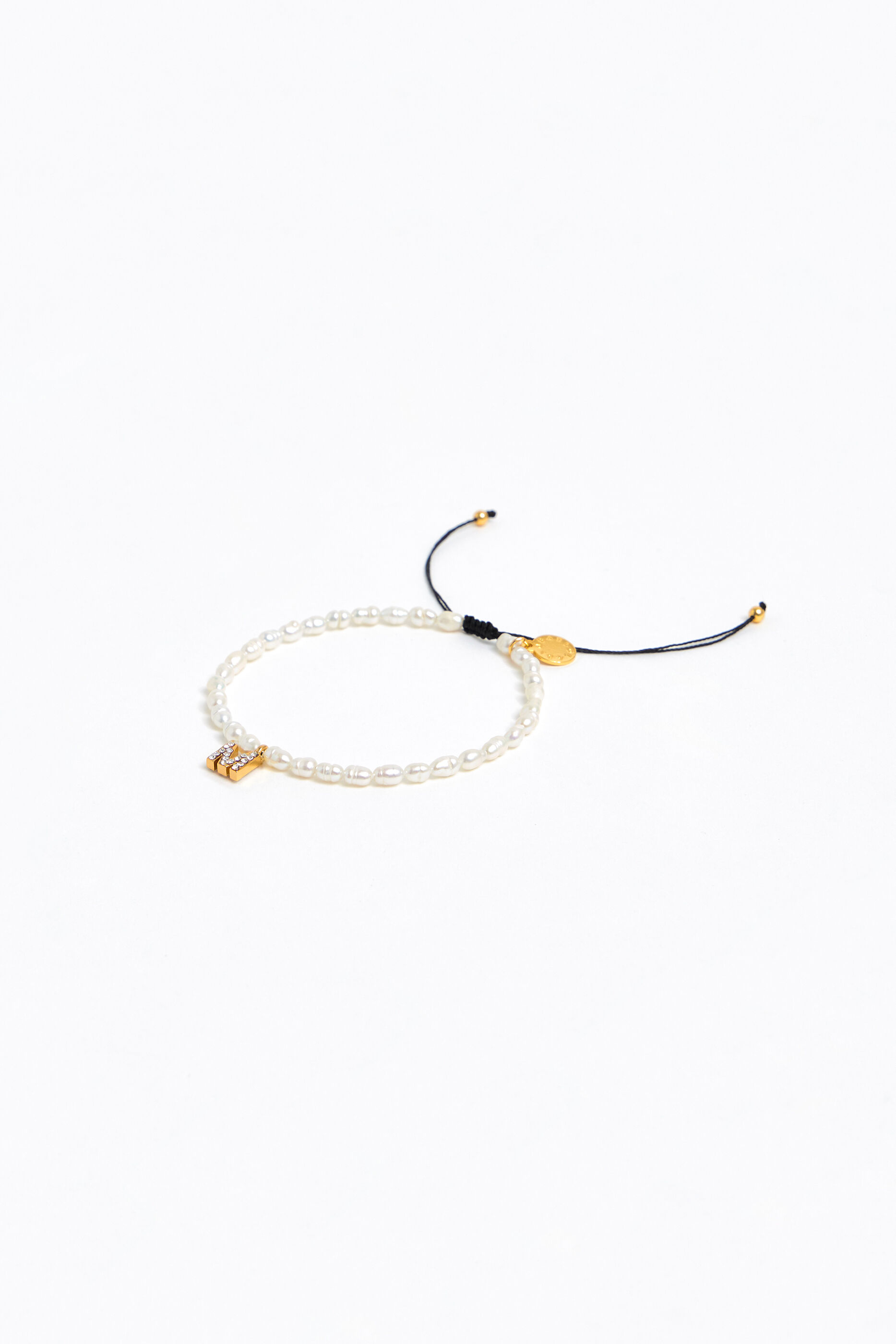 Letter M pearl bracelet