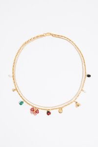 Collar cristales mariposa, mariquita y abeja