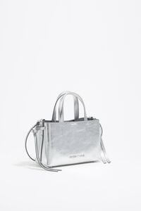 Bolso Chihuahua mini piel plata