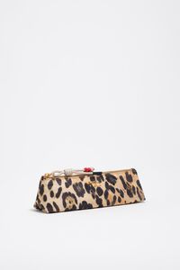 Natural leopard nylon case