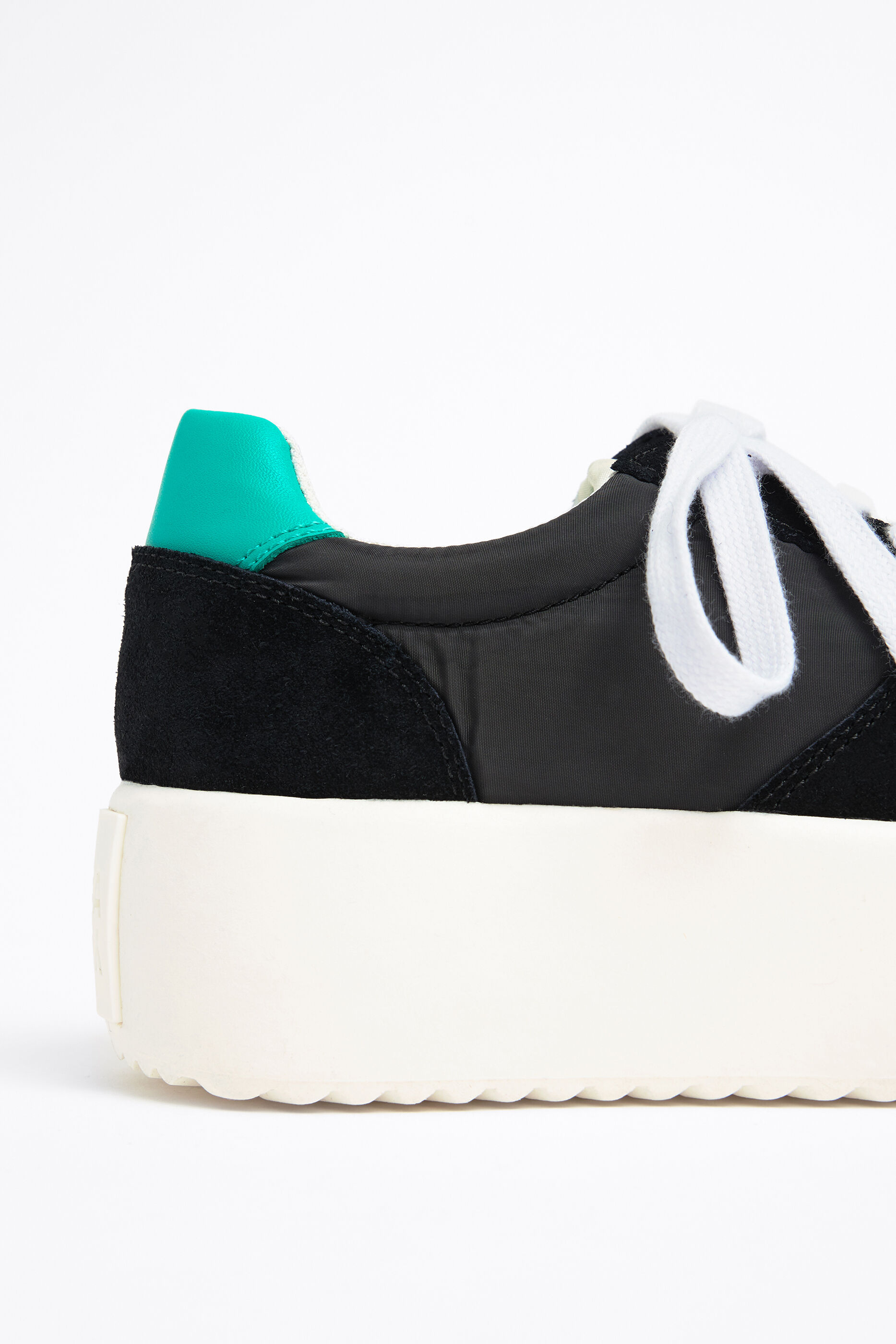 Sneakers plateauzolen zwart