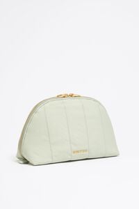 Neceser medialuna grande nylon verde agua