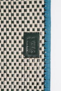 Dark green medium leather zip clutch