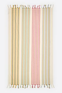 Ivory striped towel