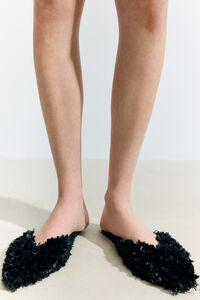 Bailarina destalonada rafia negra