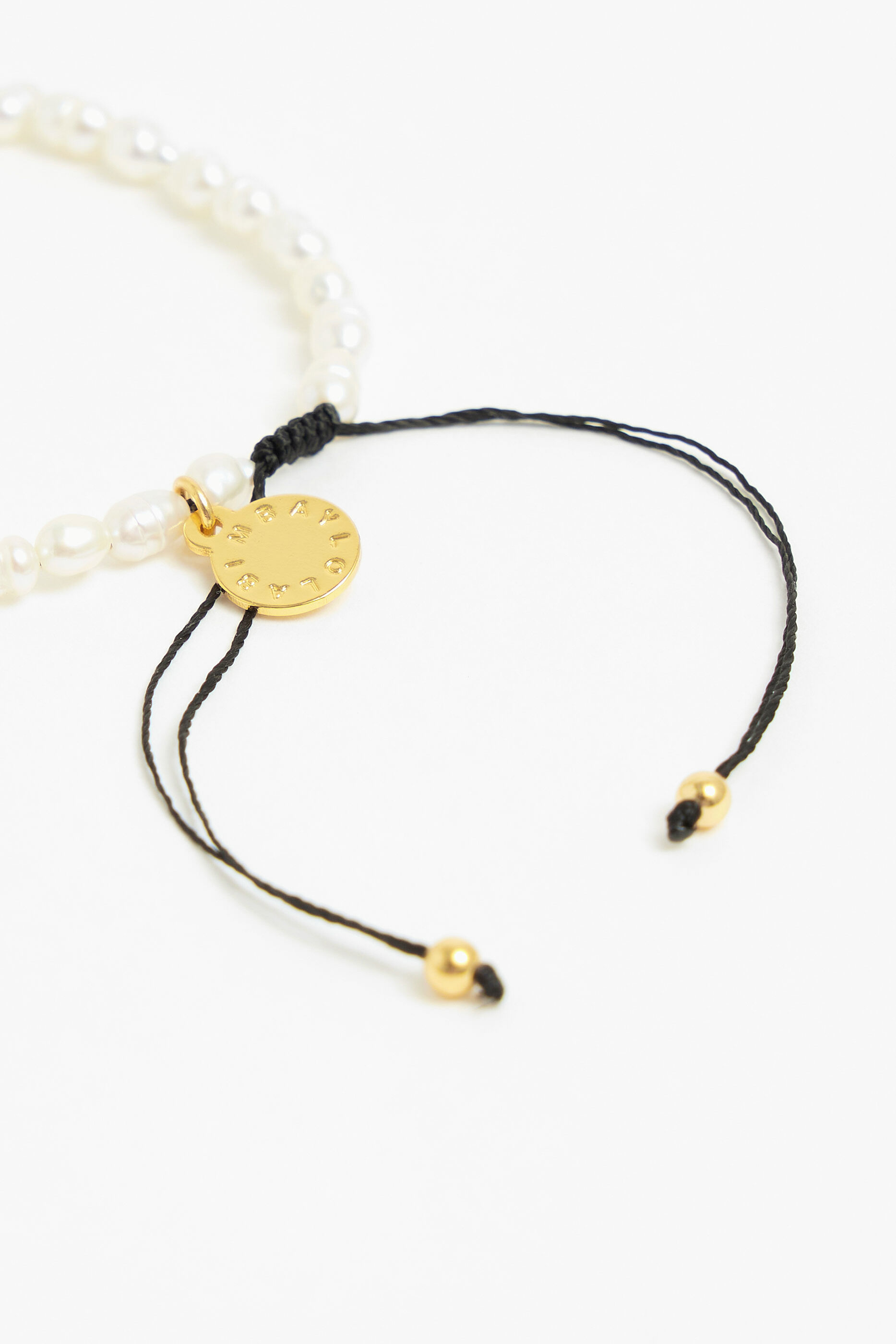 Armband letter C parels