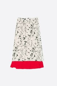 Ivory Lynx contrast hem skirt