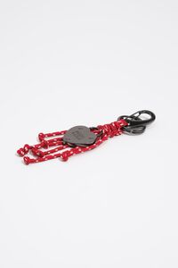 Heart padlock and ropes key ring