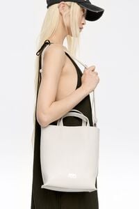 Bolso Chihuahua mediano piel blanco roto