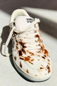 Fur and leather 13 57 cupsole sneaker