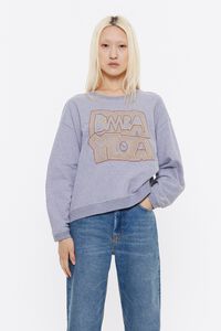 Sudadera logo bordado gris oscuro