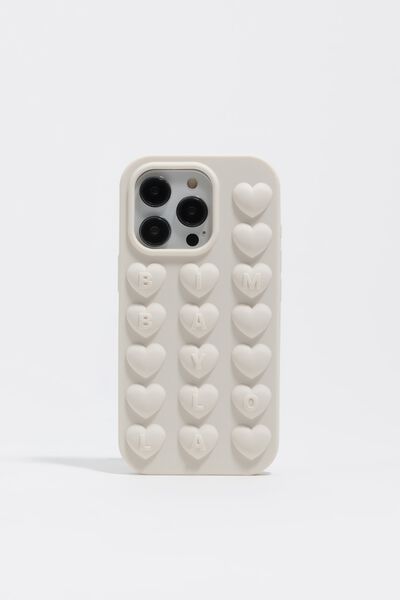 Bimba y Lola Funda silicona iPhone 15 Pro blanca en Bimba y Lola - comparador de precios de moda Estilyo