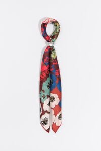 Floral patchwork scarf charm