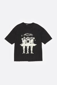 T-shirt logo Dancers preto lavado